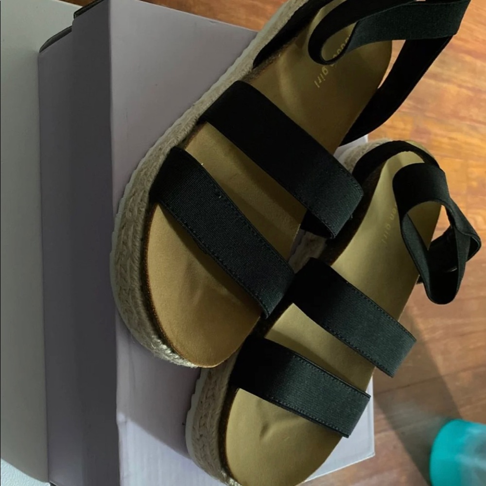 Madden Girl sandals, size 2, straps are elastic